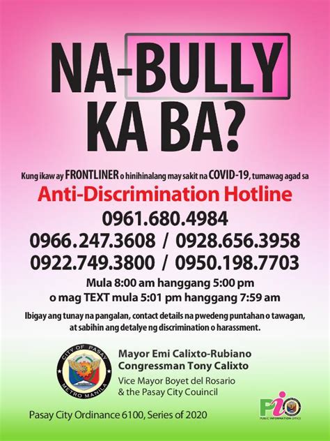 bullying hotline philippines
